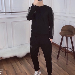 Đồ Bộ Nam Thu Đông thêu logo phối viền - 𝐀𝐫𝐮 𝐒𝐡𝐨𝐩