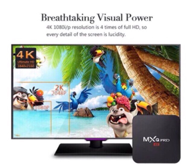 Hộp Tv Thông Minh Android Mxq Pro 4k Ultra Hd 100% Chính Hãng