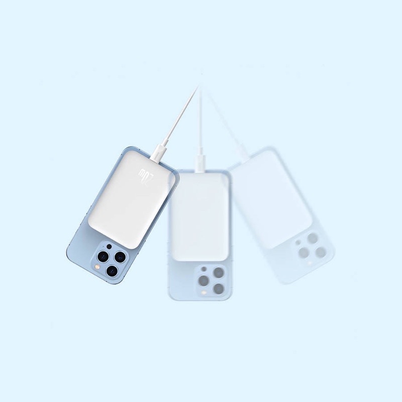 Sạc Dự Phòng Không Dây Baseus 6000mAh /10000mAh PD 20W PPCXW06,Sạc không dây từ tính Max 15W