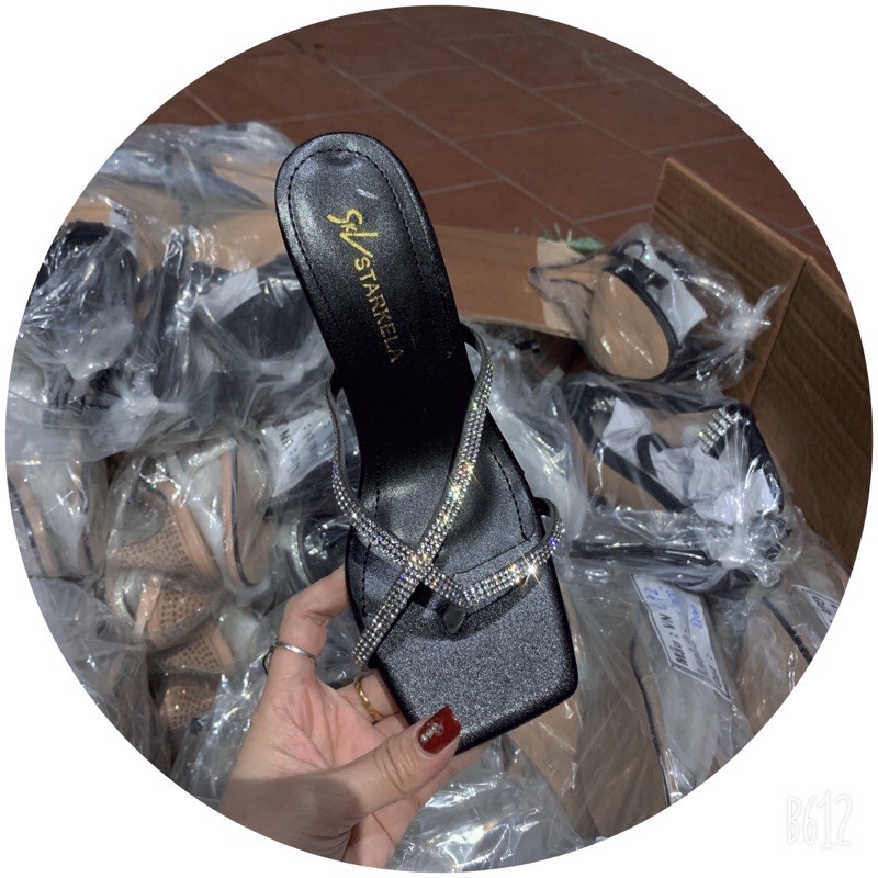 guốc xỏ ngón đính đá ( B25)