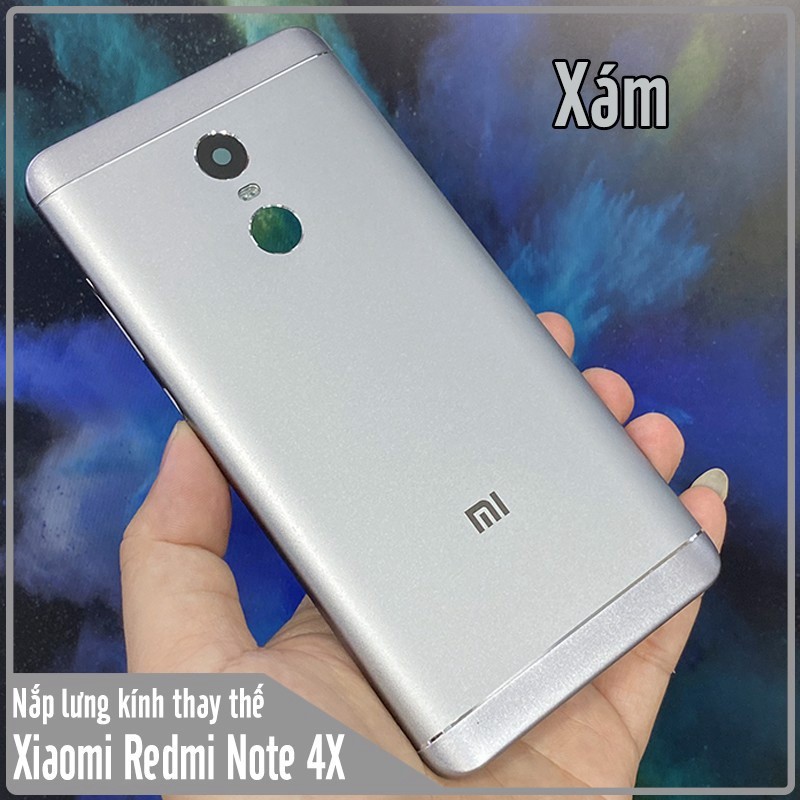 xả kho Nắp lưng kính thay thế cho Xiaomi Redmi Note 4X