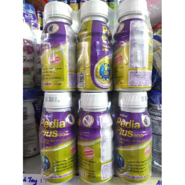 Lốc 6 chai sữa PEDIA PLUS GOLD 237ML