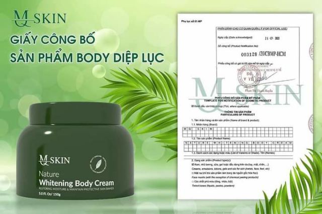 Kem Body Diệp Lục MQ SKIN 150g | BigBuy360 - bigbuy360.vn