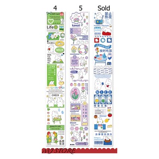 Sticker thỏ - JD5149 - Masking tape