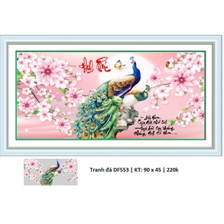 Tranh đính đá Hạnh Phúc DF553 (90 x 50 cm)