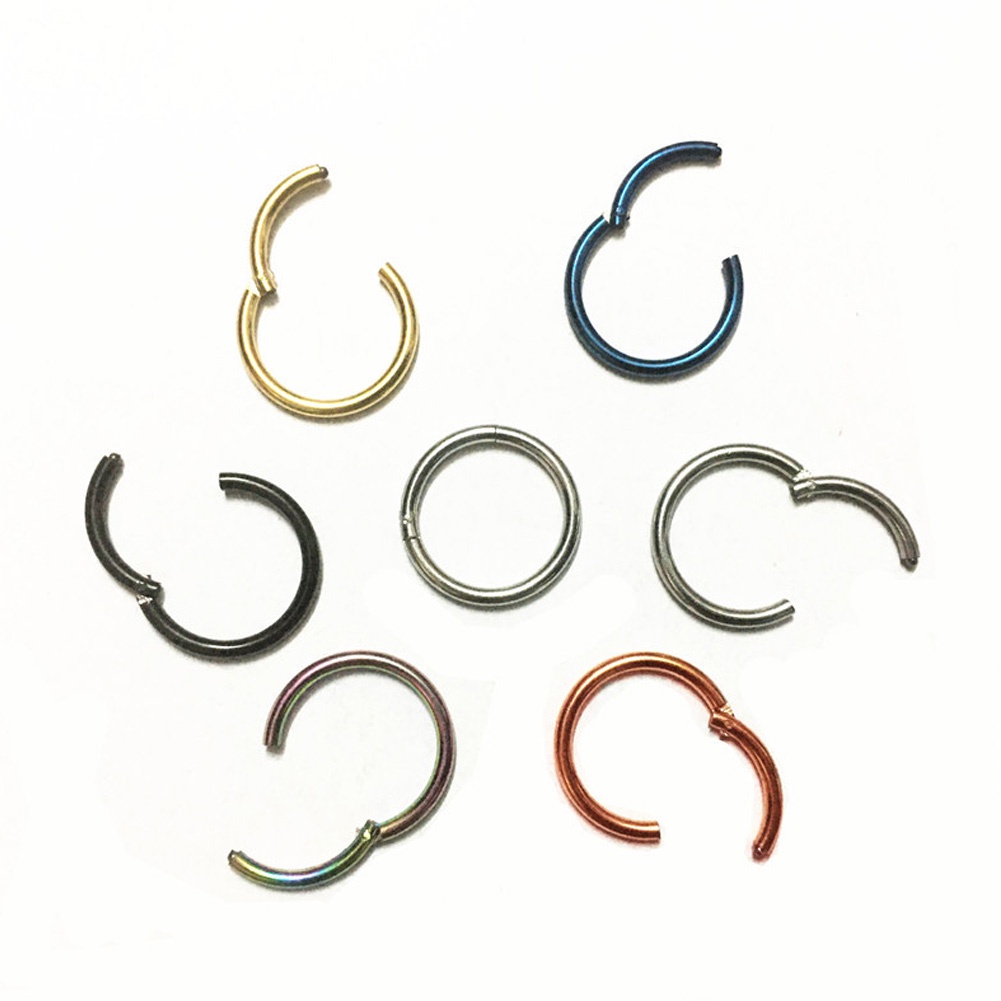 1 Khuyên Xỏ Cơ Thể Bằng Thép Không Gỉ Nhiều Màu Sắc Cá Tính