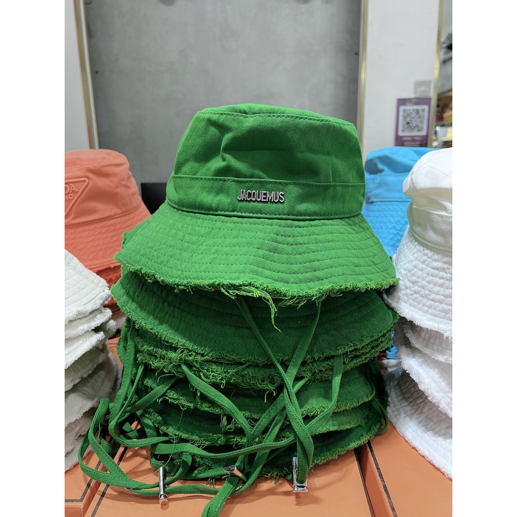 JACQUEMUS Nón Vành Rộng Vành Rộng Chống Nắng In Chữ Có Thể Tùy Chỉnh Thích Hợp Đi Du Lịch/Đi Biển