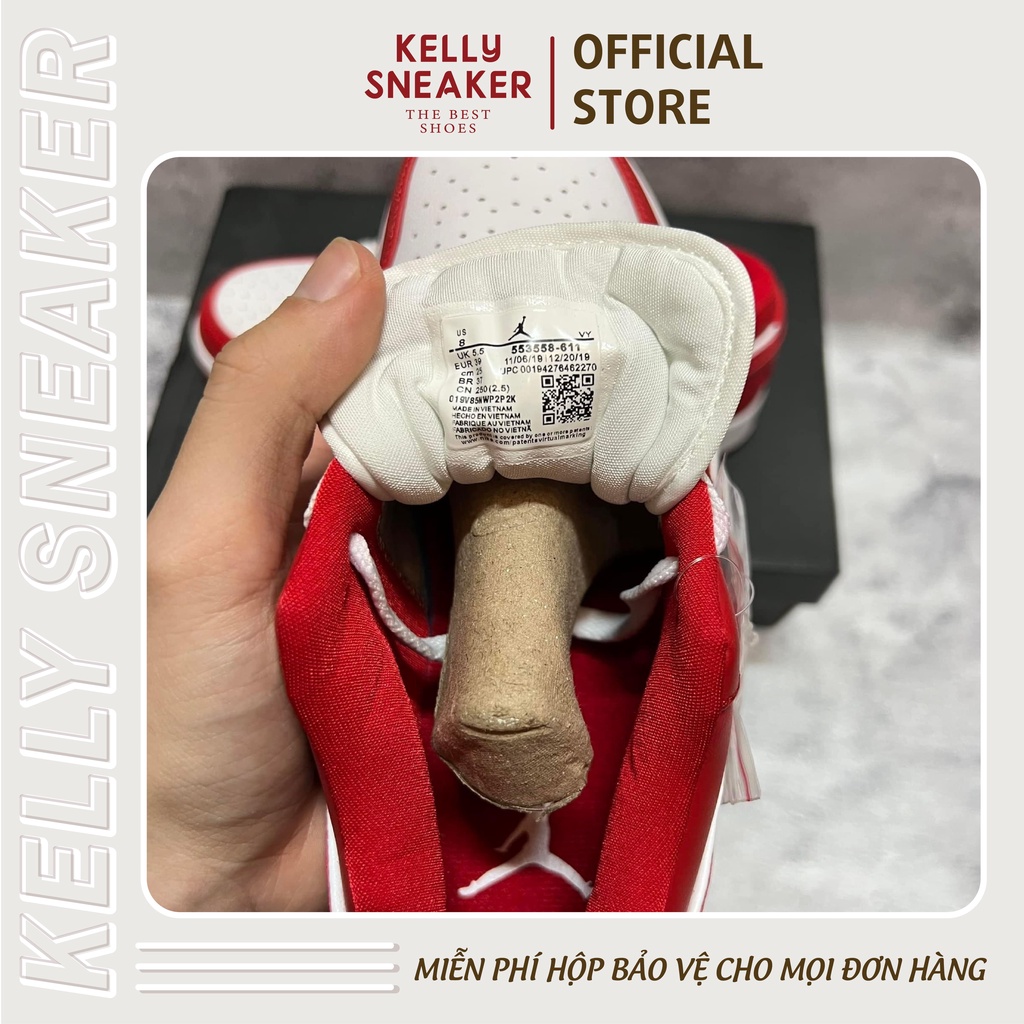 Giày Thể Thao Sneaker Jordan 1 Low Gym Red - Bản Cao Cấp