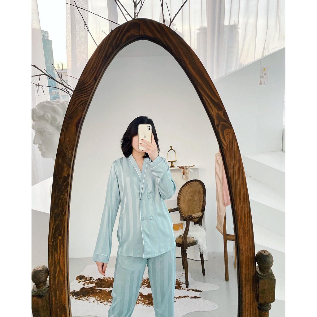 [HÀNG CAO CẤP 1 ĐỔI 1] - Set Pijama Lụa Gấm Vest Cao Cấp - Mã L216