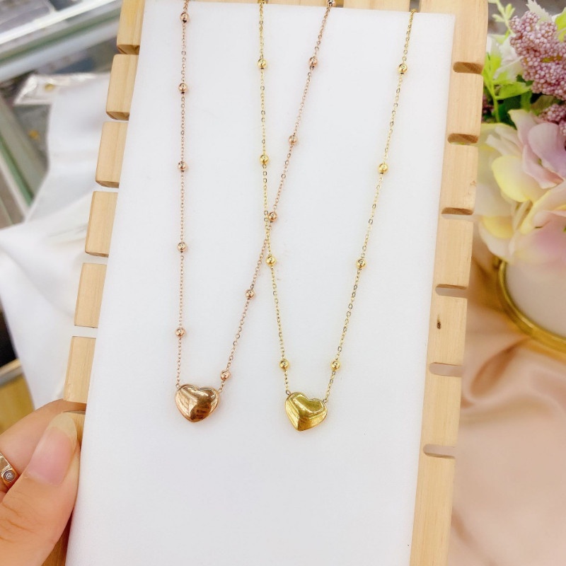 Dây Chuyền Trái Tim Titan Ko Han Rỉ TT 3858