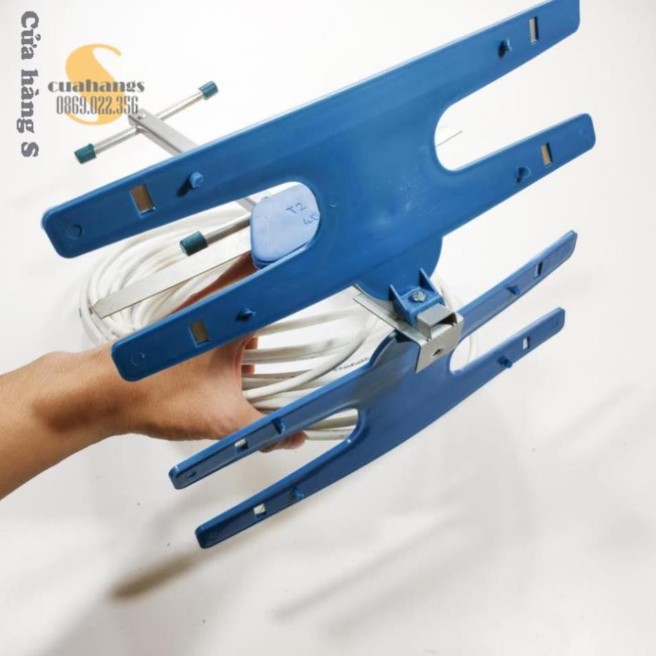 Anten DVB T2 Ăng ten tivi kỹ thuật số Anten tivi truyền hình mặt đất T24G kèm dây 15m - Bắt sóng nhạy khỏe