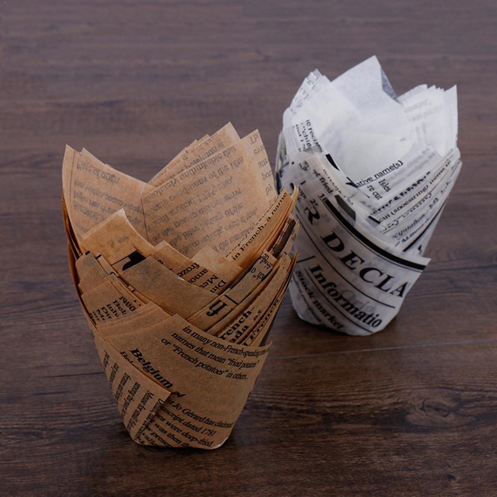 Set 50 Cốc Giấy Đựng Bánh Cupcake