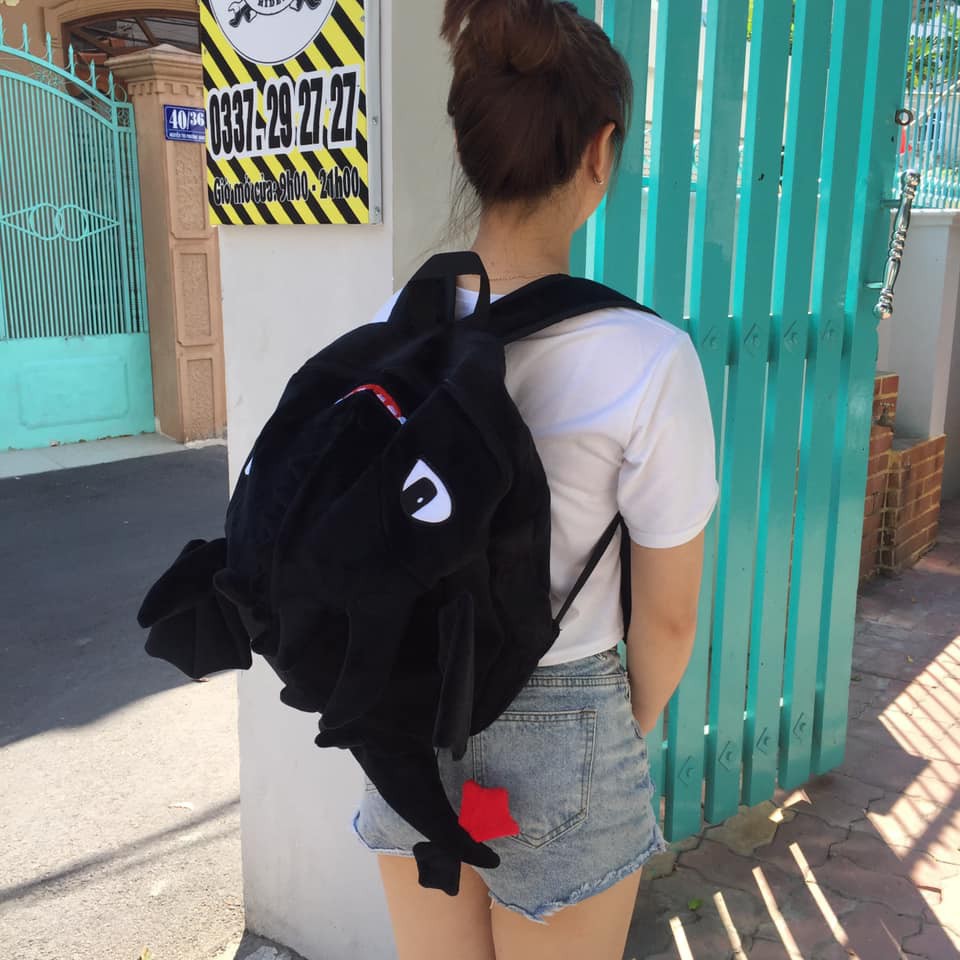 [CHÍNH HÃNG]Balo Con Rồng cực KUTE vải NHUNG, BIGSIZE , bảo hành 12 tháng
