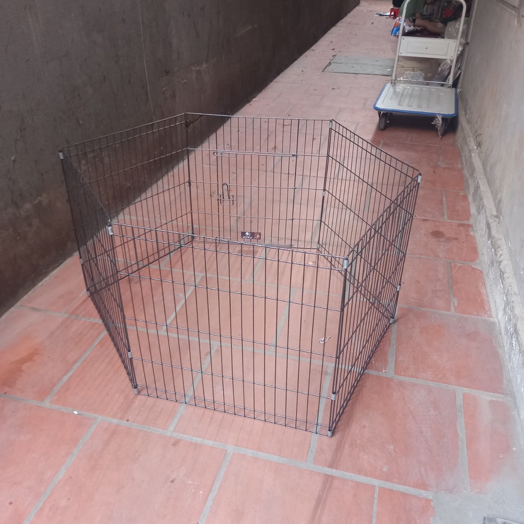 Quây sắt cho chó mèo, Chuồng quây chó mèo 8 tấm 60cm x 60cm