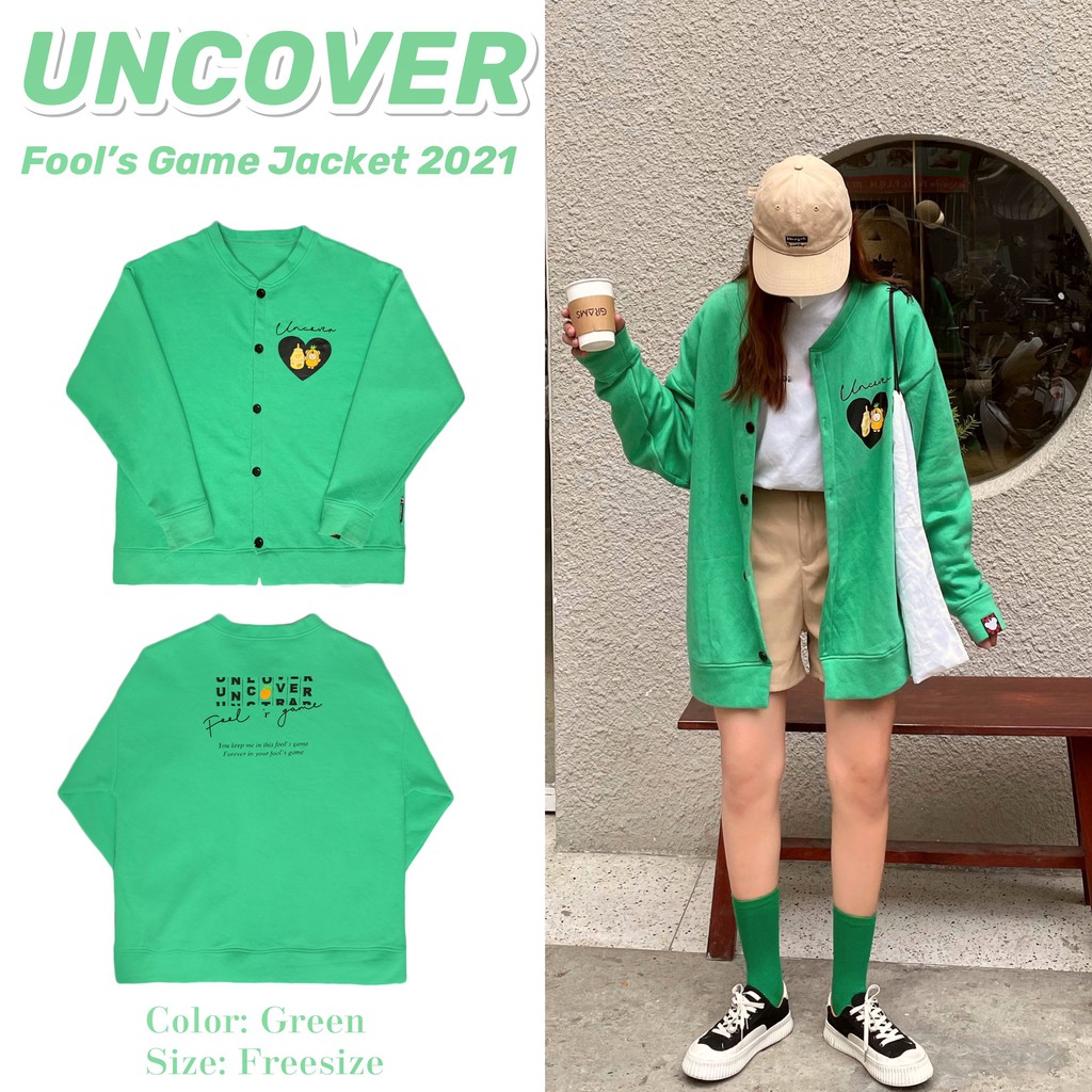 Áo Jacket Fool's Game 2021 SỮA DỨA - [màu xanh lá]