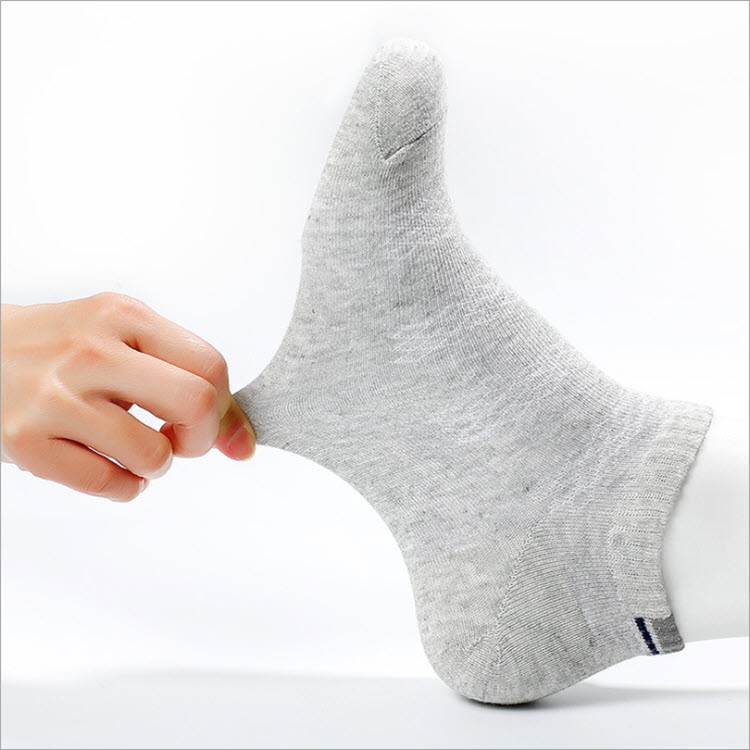 MF5357 Hộp 6 đôi Tất vớ nam chất 100% cotton thoáng khí hàng nhập