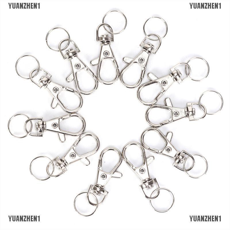 [YUANZHEN1] Set 10 Kẹp Móc Tôm Hùm Bạc Kích Hoạt Túi Xách