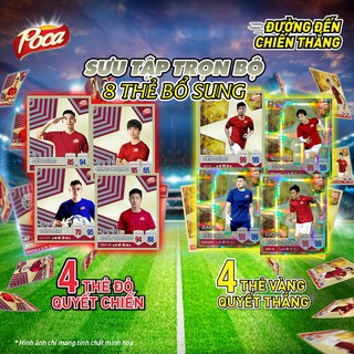 [HOT] - Bộ 8 thẻ in bổ sung Đường Đến Chiến Thắng Việt Nam 2021