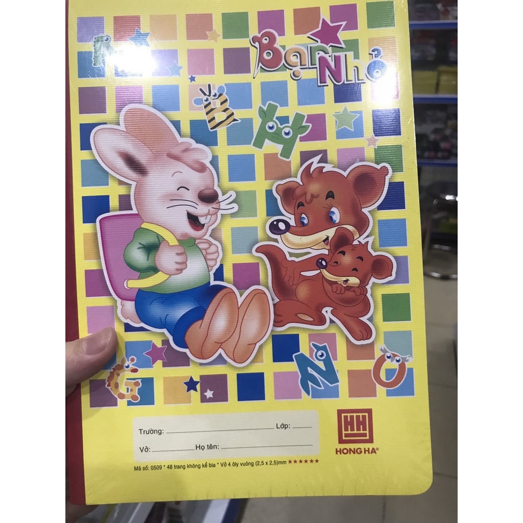 Vở ô ly hồng hà 48 trang Mã 0509 (10 quyển) giá rẻ chính hãng