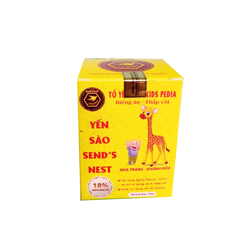 COMBO 10 LỌ YẾN SÀO KIDS PEDIA+ SEND'S NEST 18% TỔ YẾN CAO CẤP