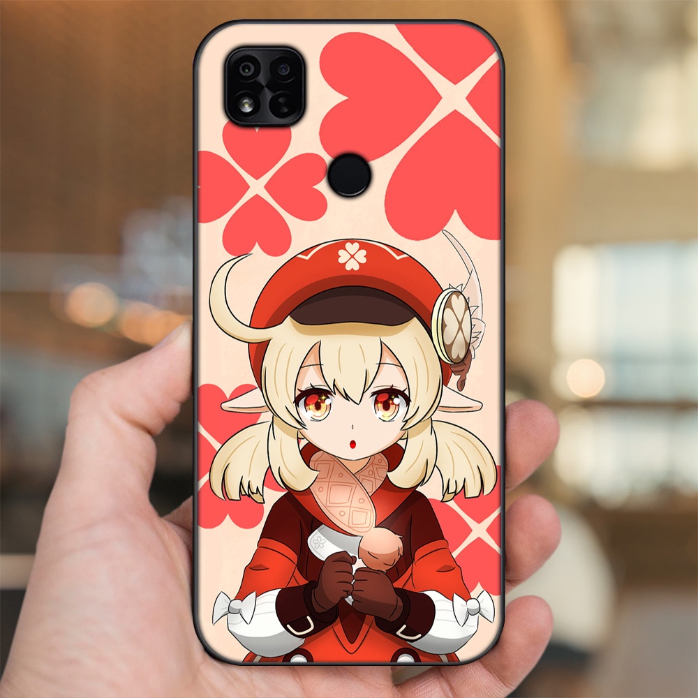 Ốp lưng Xiaomi Redmi 10A viền đen in hình Klee Genshin Impact