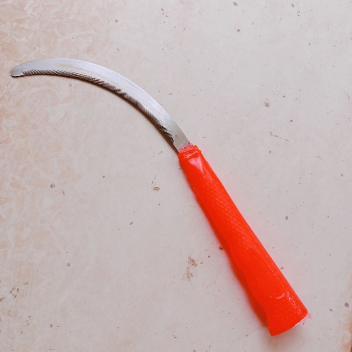 Liềm răng cưa thép mangan dùng cắt cỏ cắt rau gặt lúa siêu cứng siêu nhẹ