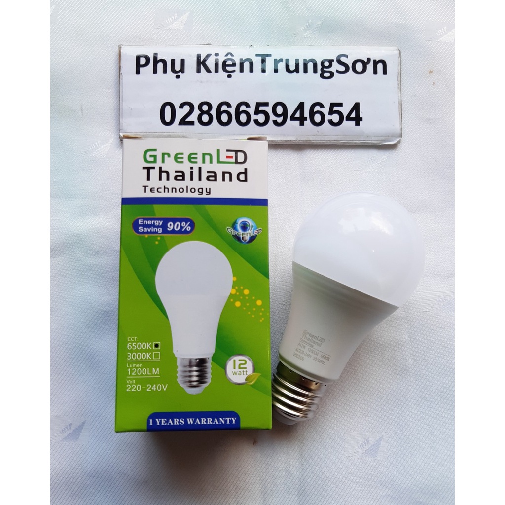 Bóng đèn bulb búp Greenled 12W sáng trắng