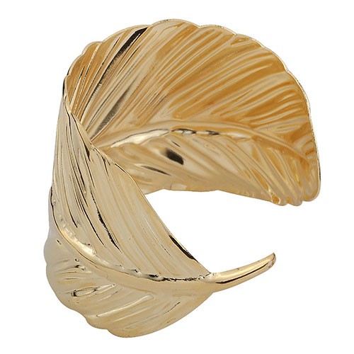 Vòng Đeo Tay Kim Loại Hình Chiếc Lá Thời Trang Dành Cho Nữ