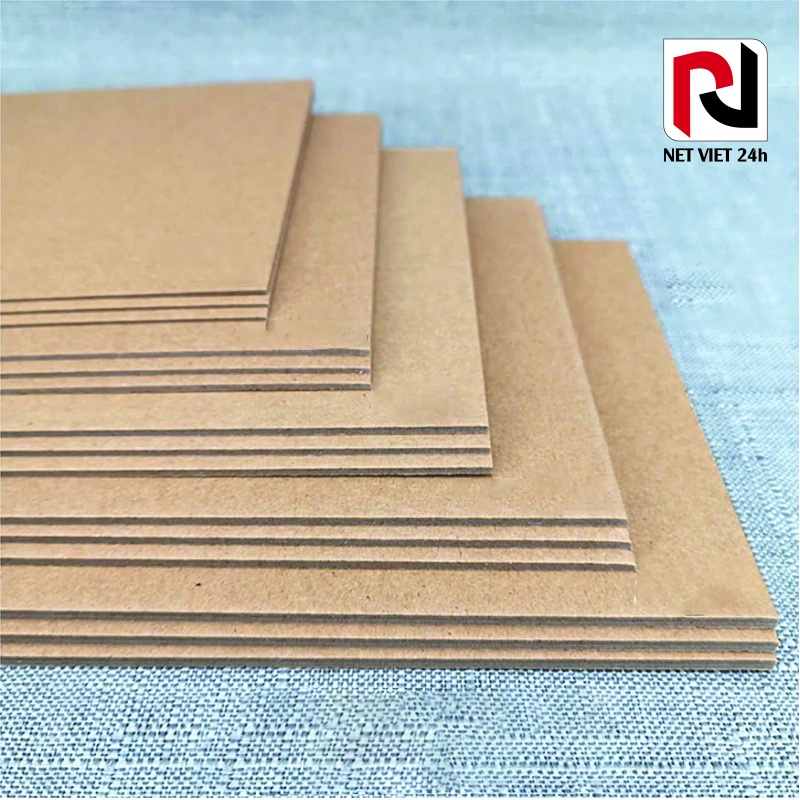 Combo 50 tấm Carton lạnh 3 lớp =2mm khổ 30x40, carton tấm làm bìa sổ tay, sổ note, bìa cứng, bìa menu, đồ handmade