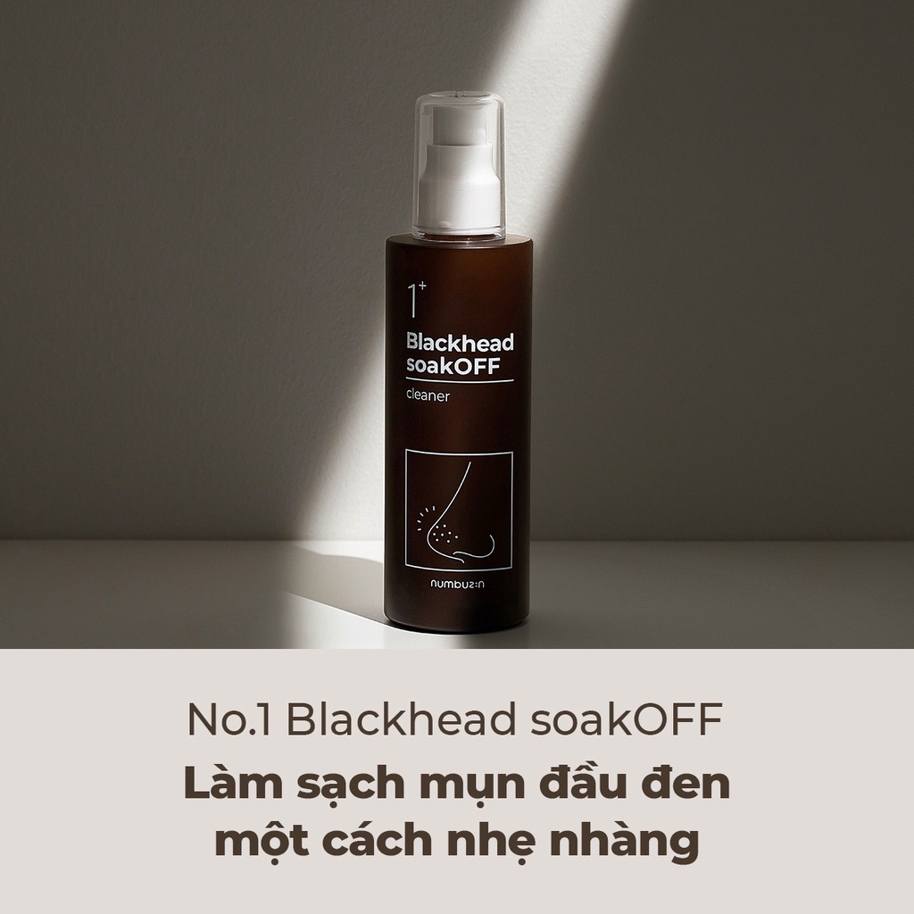 Tinh chất làm sạch mụn đầu đen NUMBUZIN No.1 Blackhead soakOFF 150ml