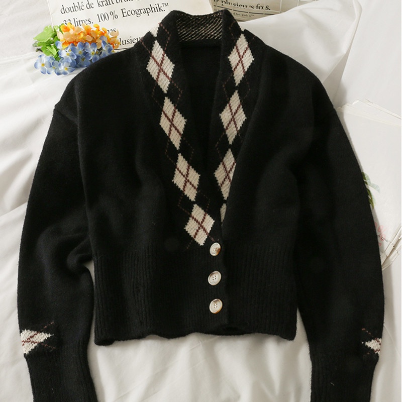 Áo khoác cardigan dệt kim dáng ngắn thời trang cá tính cho nữ  | BigBuy360 - bigbuy360.vn