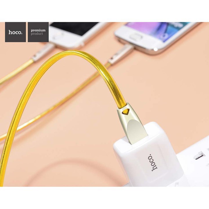 Dây Cáp Sạc Iphone  Hoco U9 Lightning Dài 2 - Đèn Led Hiển thị cực Chất - Sạc iphone, ipad Hàng chính hãng