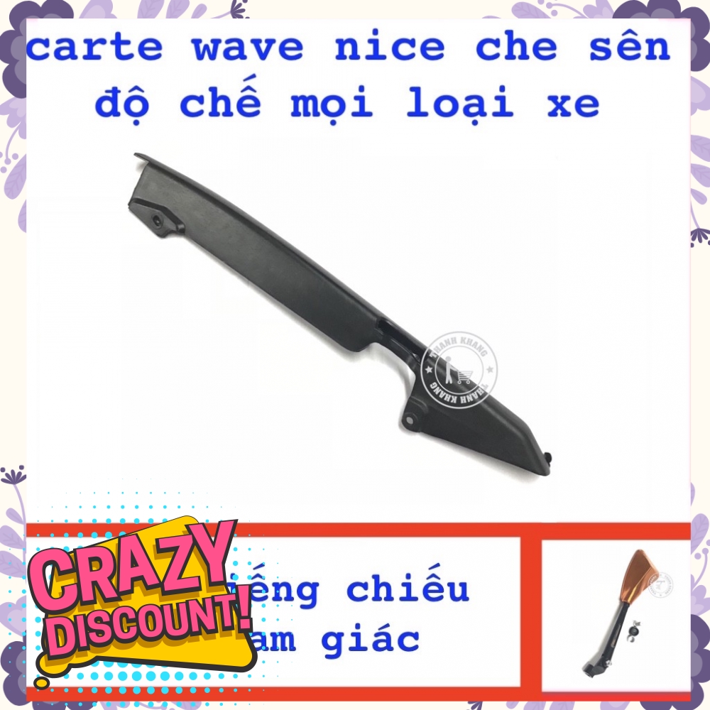 Carte WAVE NICE độ chế cho mọi loại xe tặng kiếng chiếu hậu tam giác màu cam Thanh Khang  006000432  006000867