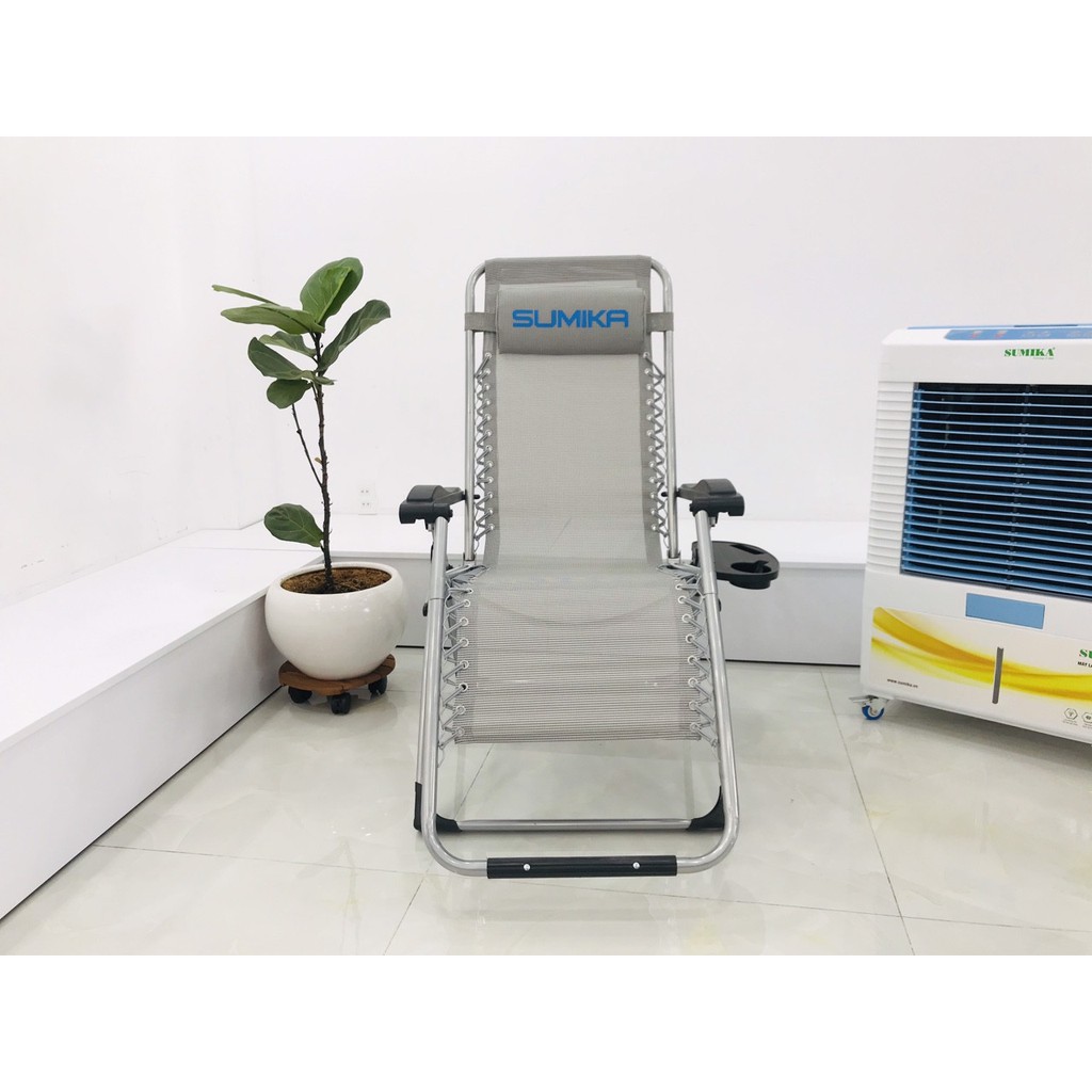 Ghế xếp thư giãn Sumika 179 (Màu xám) | BigBuy360 - bigbuy360.vn