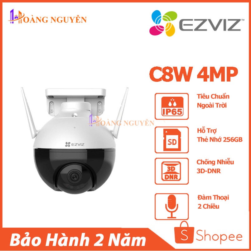 [NHÀ PHÂN PHỐI] Camera IP Wifi EZVIZ C8W 4MP - Tích Hợp AI Chống Báo Động Giả Bằng Cách Phân Tích Hình Dạng Người