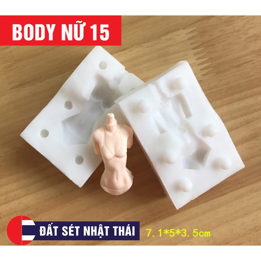 Khuôn BODY BÚP BÊ NỮ SỐ 15 BJD Doll Figure  FEMALE SILICONE MOLDS