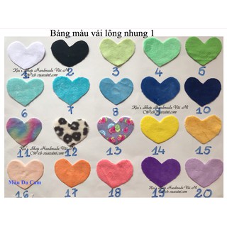 [Kích thước 100cm x160cm] Vải lông nhung mềm mịn dùng làm đồ handmade như gối ôm, thú bông, ghế lười, m