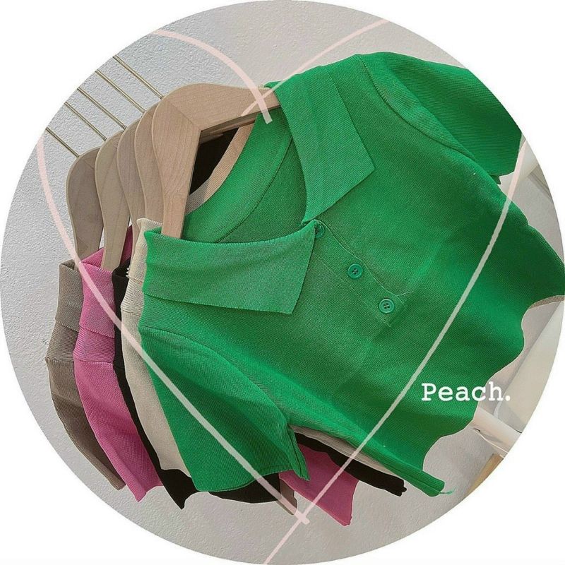 Áo thun cổ trụ phối nút cực đẹp A15 (Full màu)