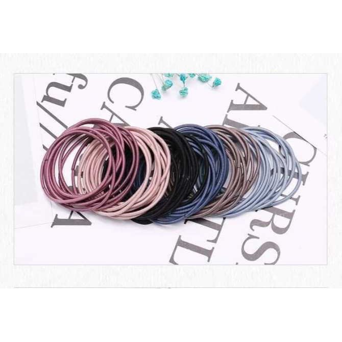 Set 100 Chun Buộc Tóc Nhiều Màu - DG0236