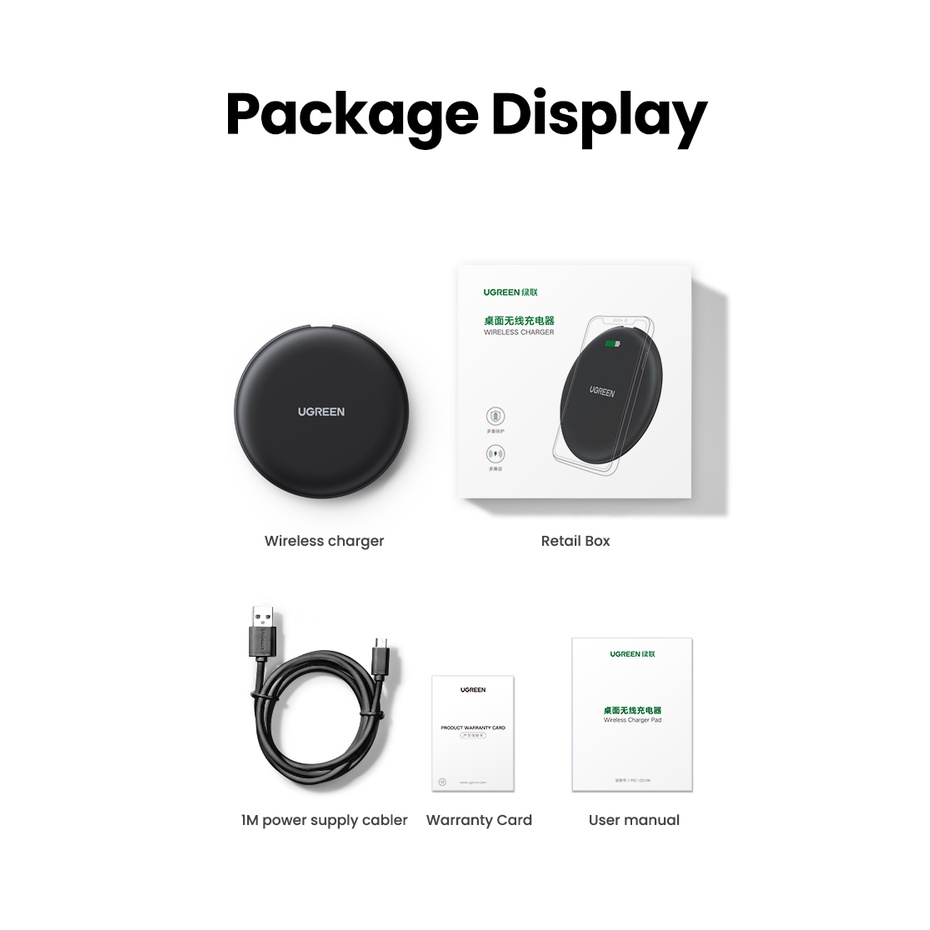 Bộ SạC Không Dây UGREEN 15W Cho iPhone 8-13 Series