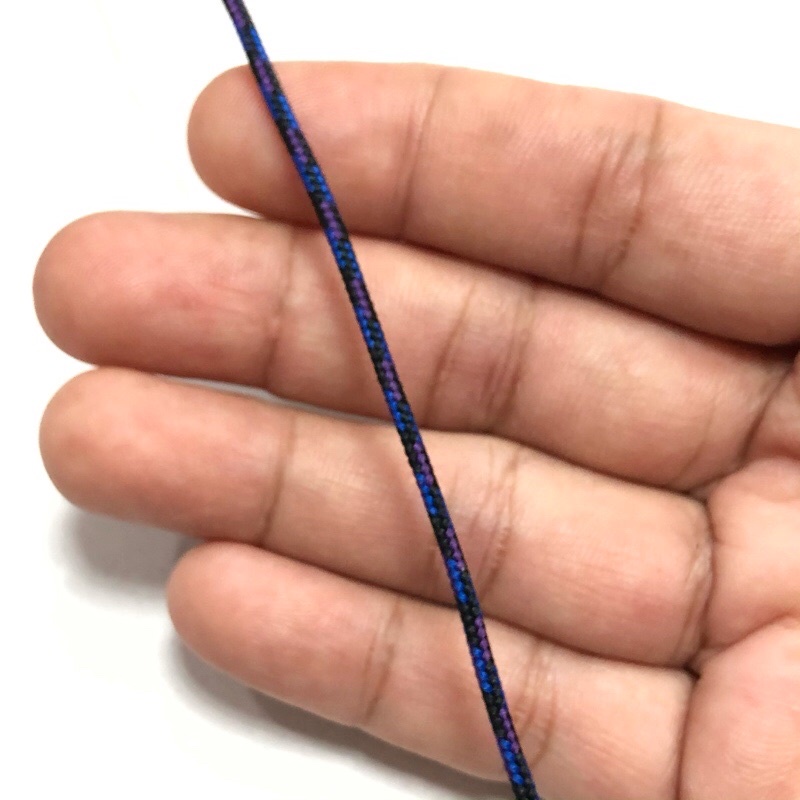 [5mét] Dây dù paracord 1.5mm có sọc nổi bật, độc đáo làm vòng tay, ví macrame, cắm trại sinh tồn