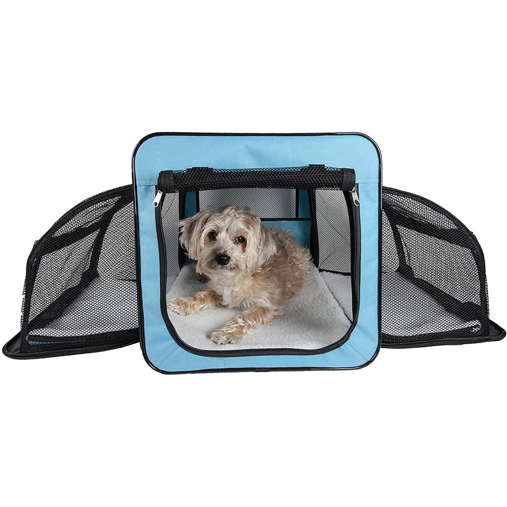 Lồng vận chuyển đa năng TRUSTIE  EXPANDABLE SOFT KENNEL (BLUE)
