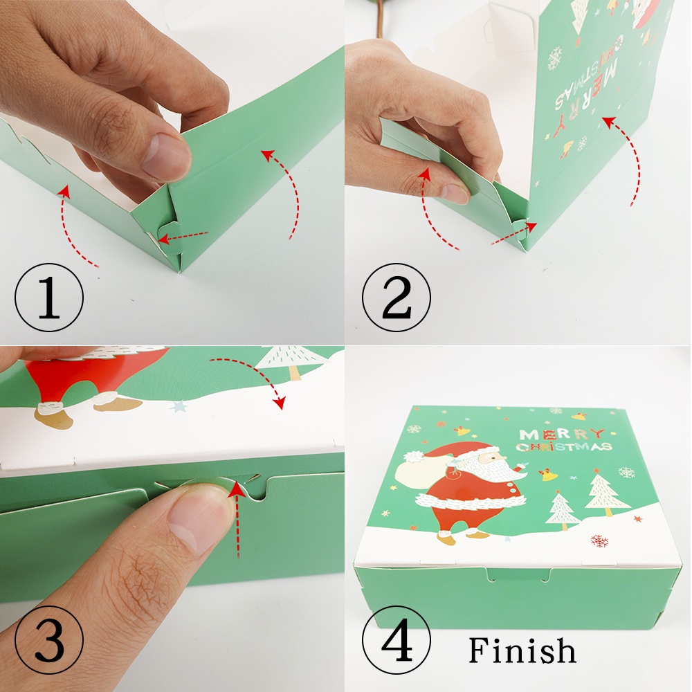 Sản Phẩm Trang Trí Giáng Sinh / Hộp Quà / Hộp Quà Tặng / Hộp Quà Nougat Tự Làm / Hạt &amp; Bánh Quy &amp; Kẹo