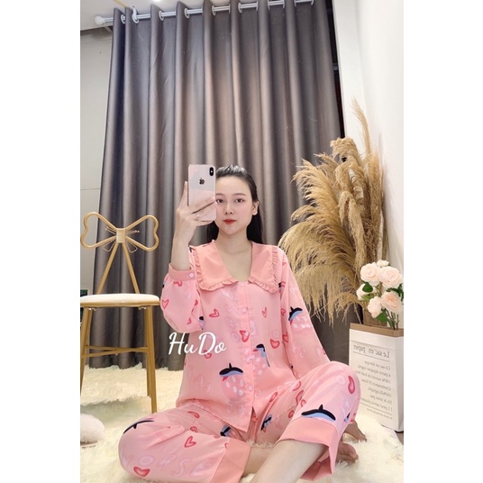 [Mã SKAMFSW175 giảm 10K đơn 50K] Bộ Lụa Tay Dài Quần Dài Hàng Mẫu Thiết Kế