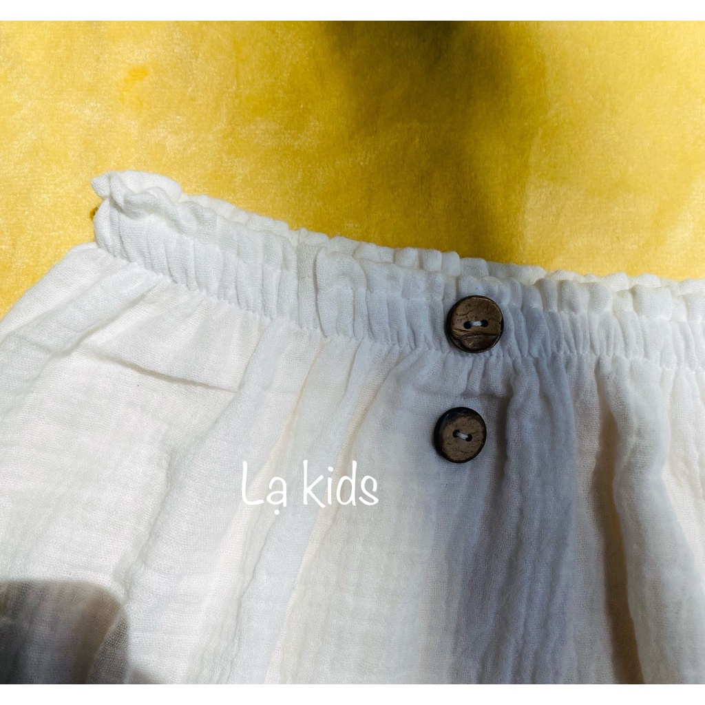 Quần bí vải xô muslin cho bé