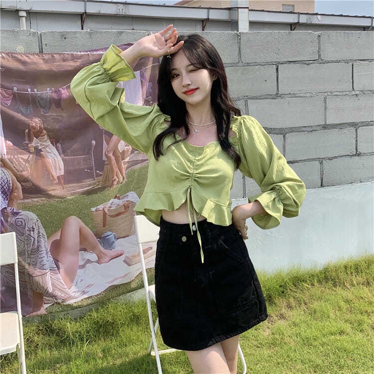 Áo Sơ Mi Tay Dài Dáng Ôm Thiết Kế Mới Cho Nữ