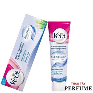 Kem Tẩy Lông Veet Hair Removal Cream Silk & Fresh 100Ml Từ Pháp [ Chính Hãng ]