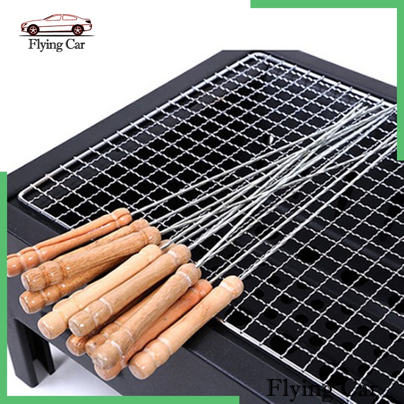 Set 12 xiên nướng BBQ cán gỗ