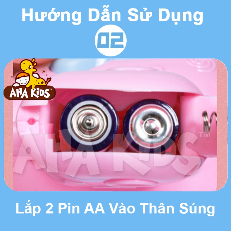 Súng Bắn Bong Bóng Xà Phòng 2 Chế Độ Bắn Bong Bóng, 2 Màu, Đồ Chơi Vận Động Cho Bé