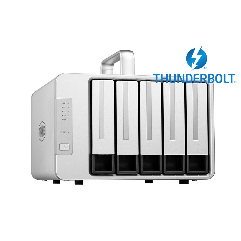 Bộ lưu trữ dữ liệu DAS TerraMaster D5-Thunderbolt 3, 40Gbps, 1035MB/s, 5 khay ổ cứng, up to 80TB